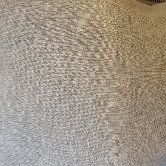 FRENCH CONNECTION  sx Small long sleeve gray ribbed top - Picture 2 of 4